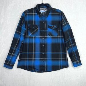 DIXXON Flannel Shirt DBK‎ Dirt Bike Kidz Womens Large 2024 Black Blue Plaid